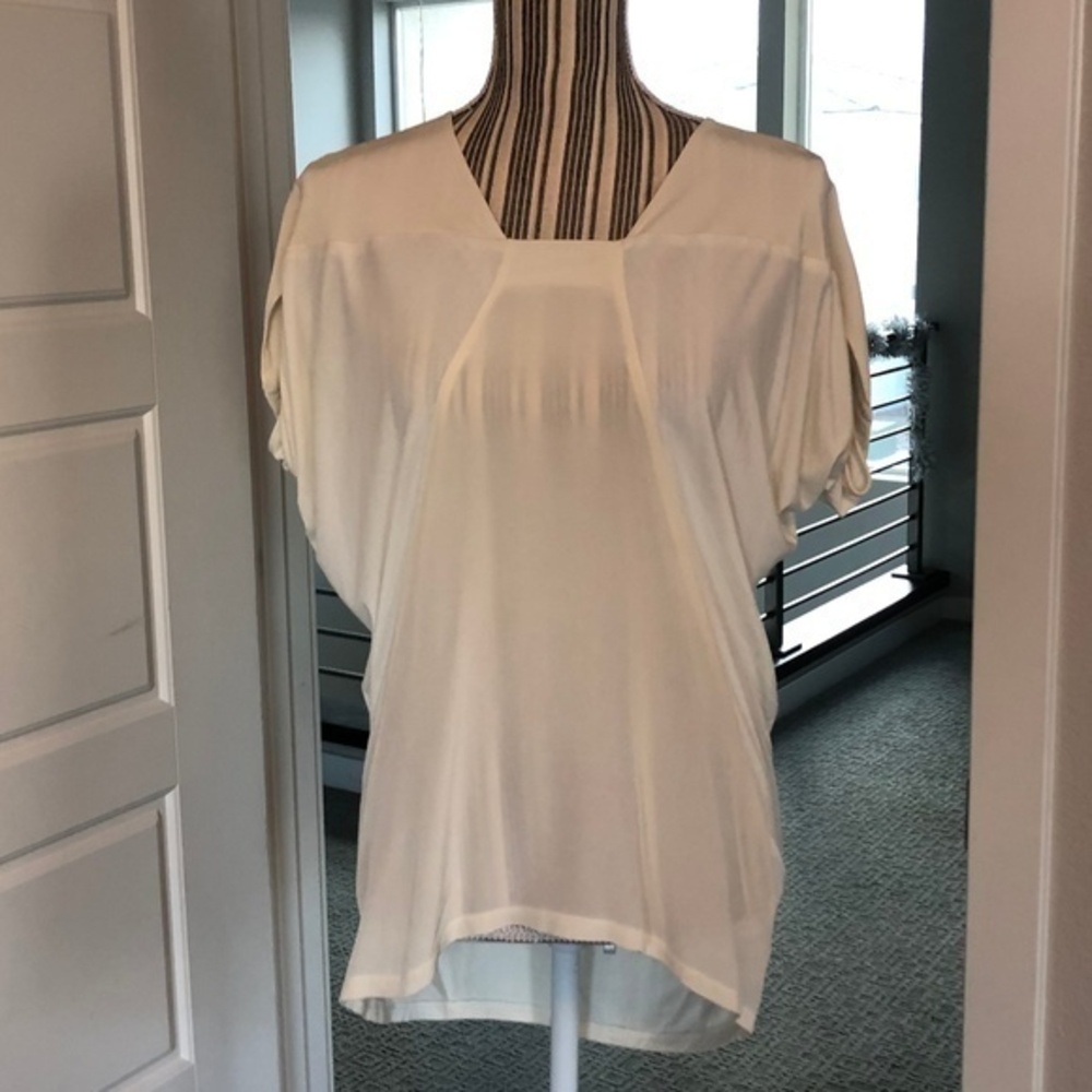 fab'rik Silk White Top - Small